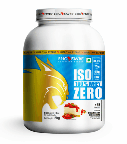 Eric Favre ISO 100% Whey Zero protein powder front view
