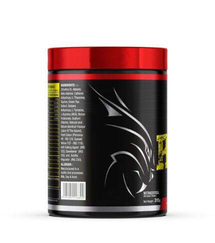 Eric Favre Born of Rage pre-workout Orange left side view