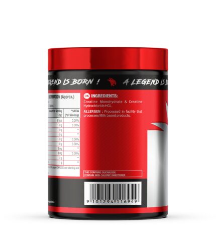 Eric Favre Creatine Pro Zero front left angle view